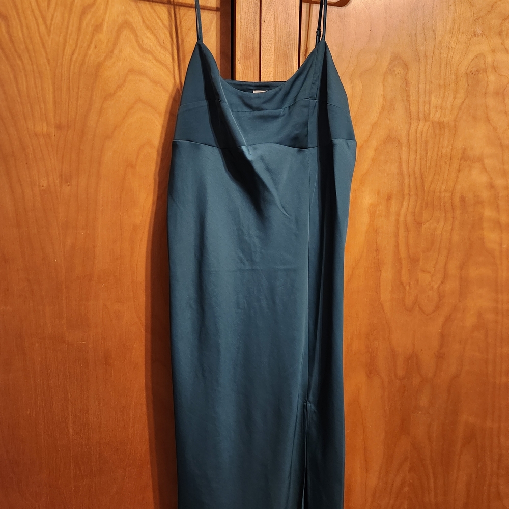 Women's Slip Tank Dress - A New Day, Teal Green, Size Large